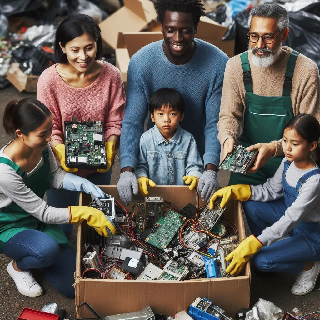 Empresa que recolhe lixo eletrônico